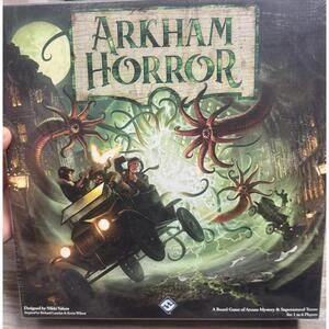 Arkham Horror Factory Sealed Fantasy Flight Games Lovecraftian Horror 1–6 Player